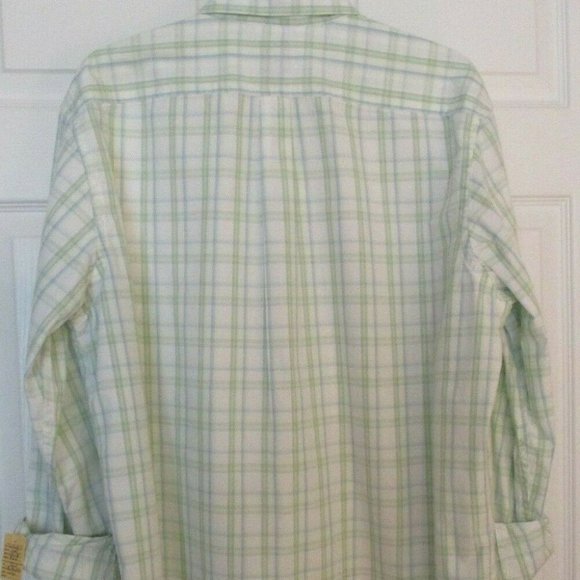 Gap Mens Plaid Oxford Shirt sz L Preppy Button Down - Picture 9 of 12
